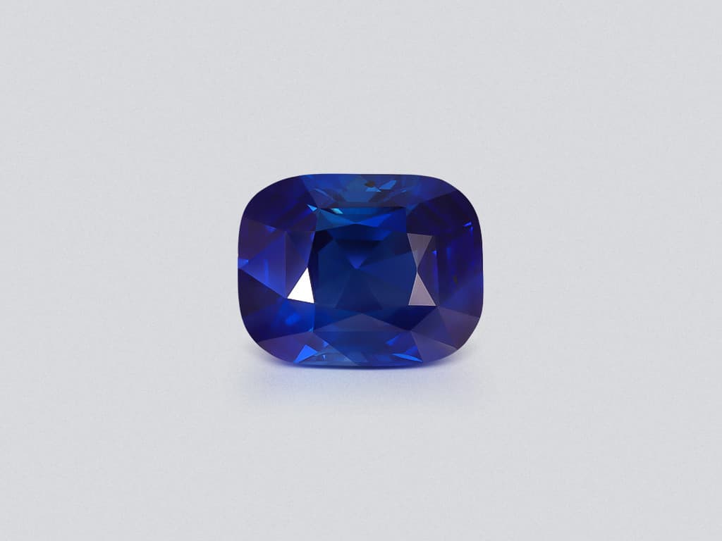 Unheated top quality Royal Blue sapphire in cushion cut 9.15 carats, Sri Lanka ID 9291