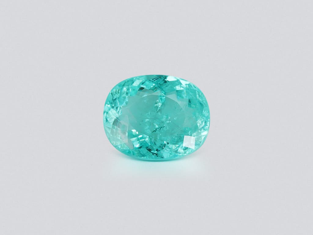 Neon blue Paraiba tourmaline in cushion cut 2.04 carats, Mozambique ID 10841