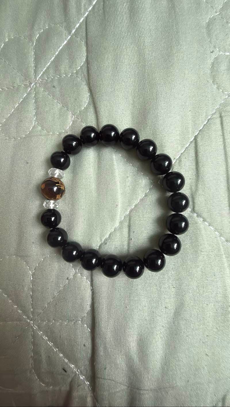 Black Onyx Beaded Bracelet