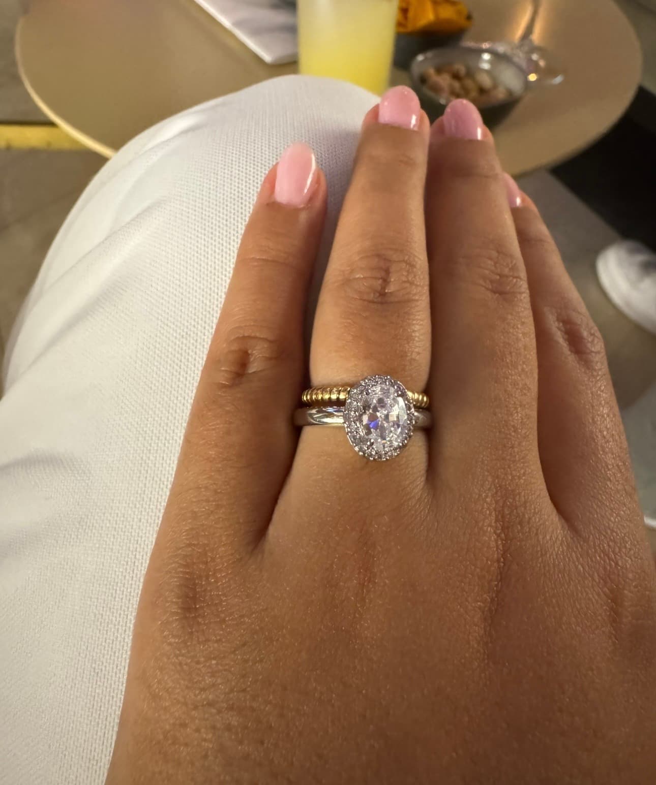 Oval Engagement Ring with Halo