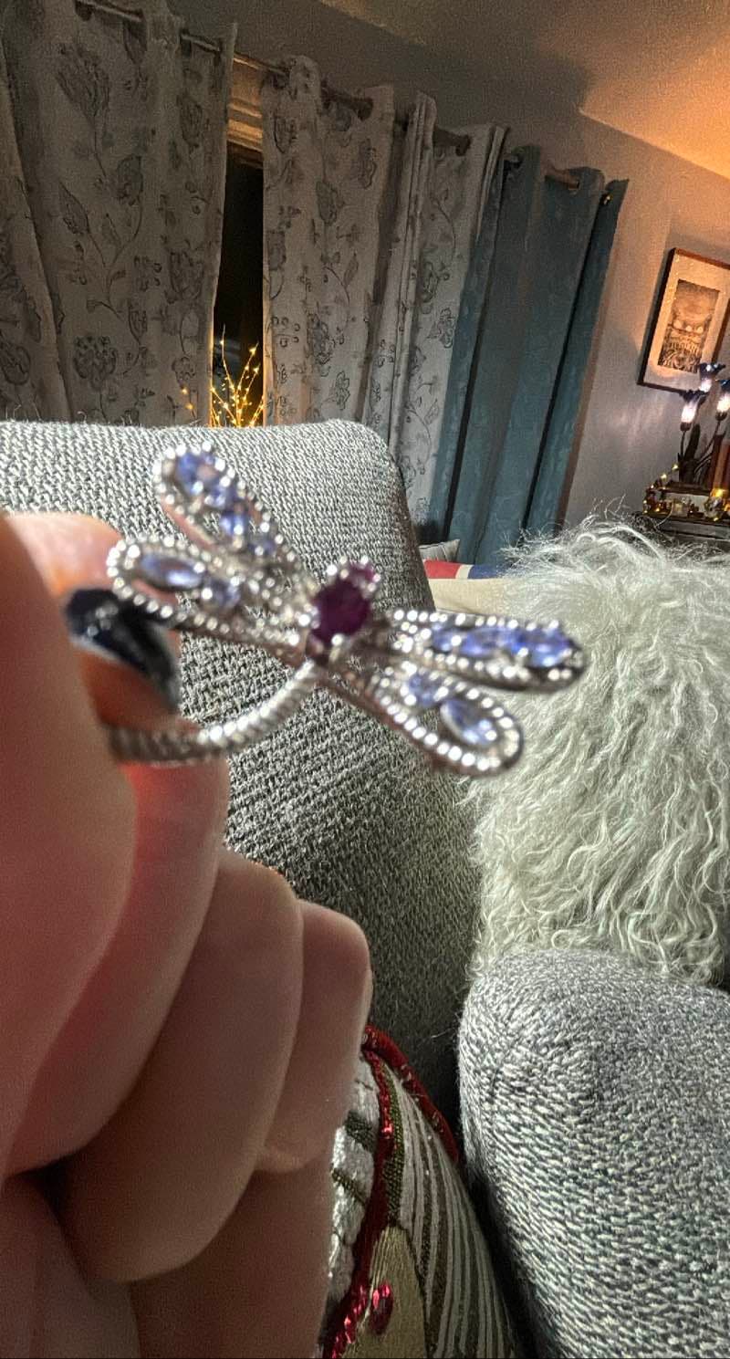 Ruby & Tanzanite Dragonfly Ring