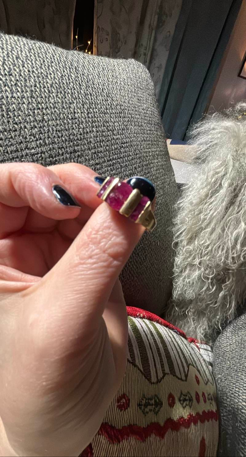 Ruby and Onyx Ring