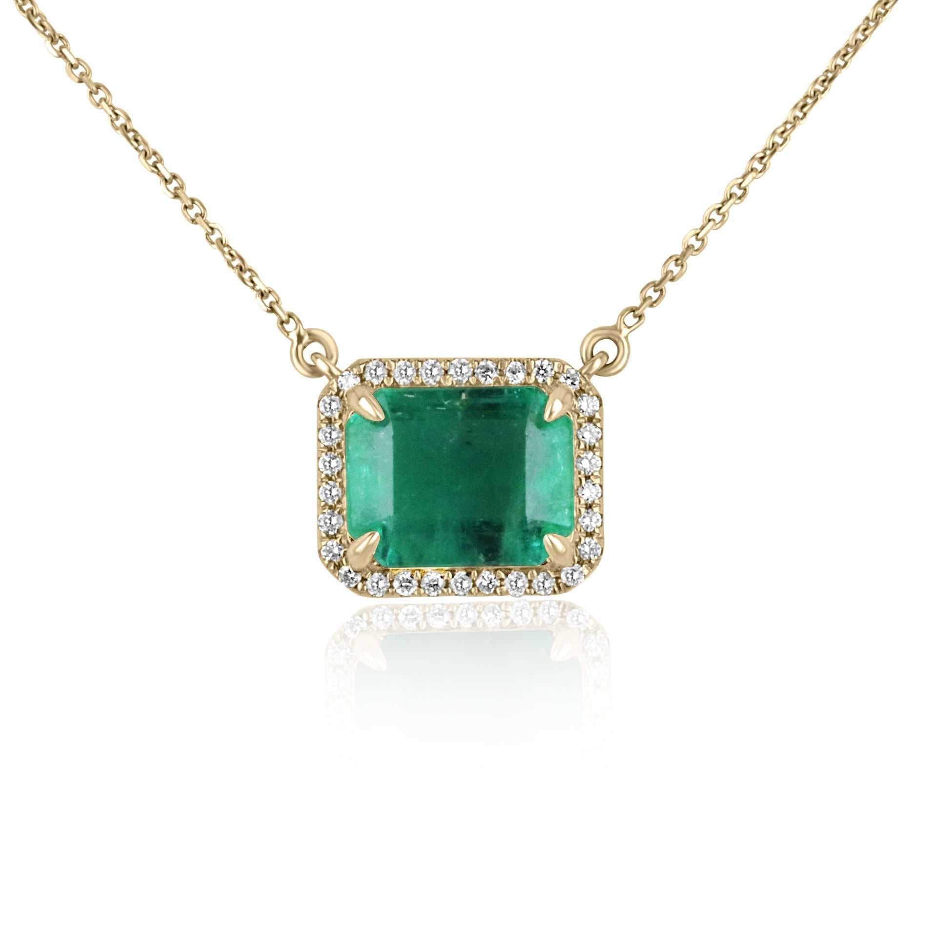Emerald Pendant Necklace