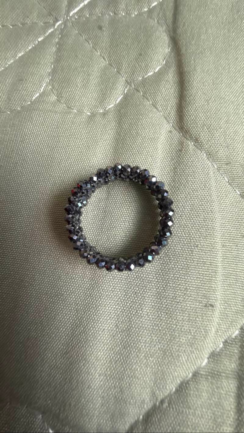 Synthetic Black Diamond Ring
