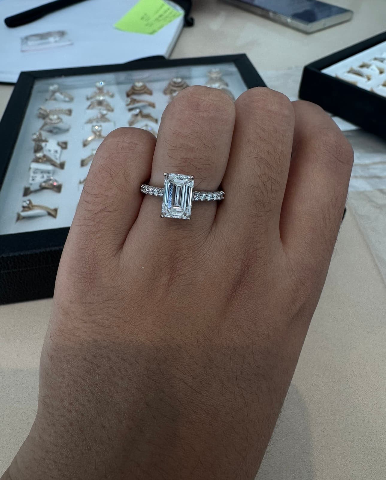 Emerald Cut Diamond Ring