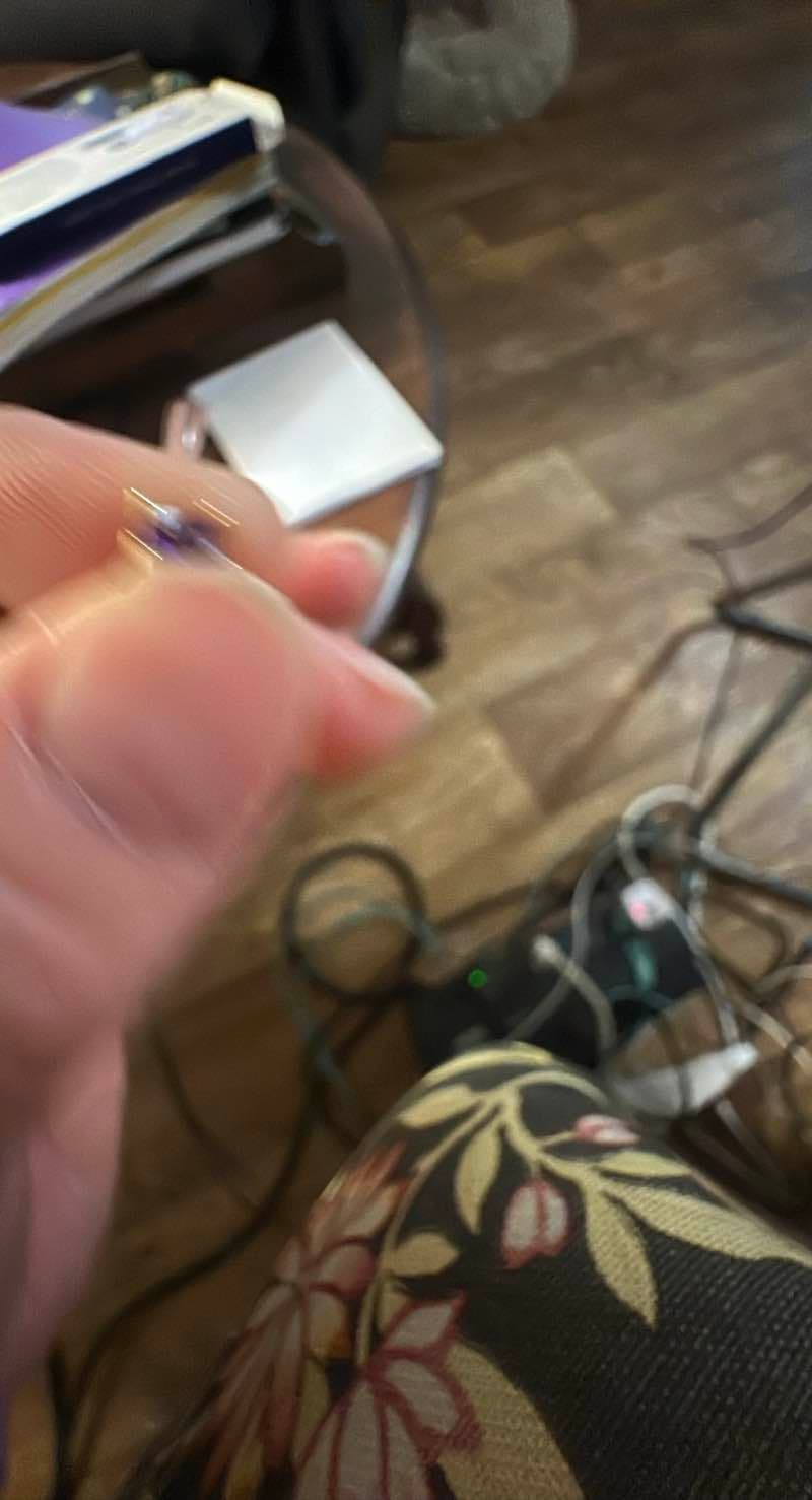 Amethyst Set in Gold