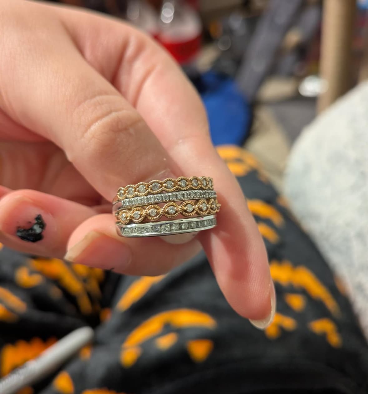 Stackable Diamond Rings