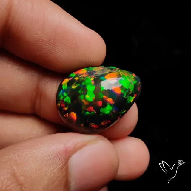 Natural Black Opal
