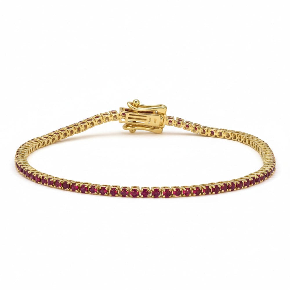Ruby Tennis Bracelet
