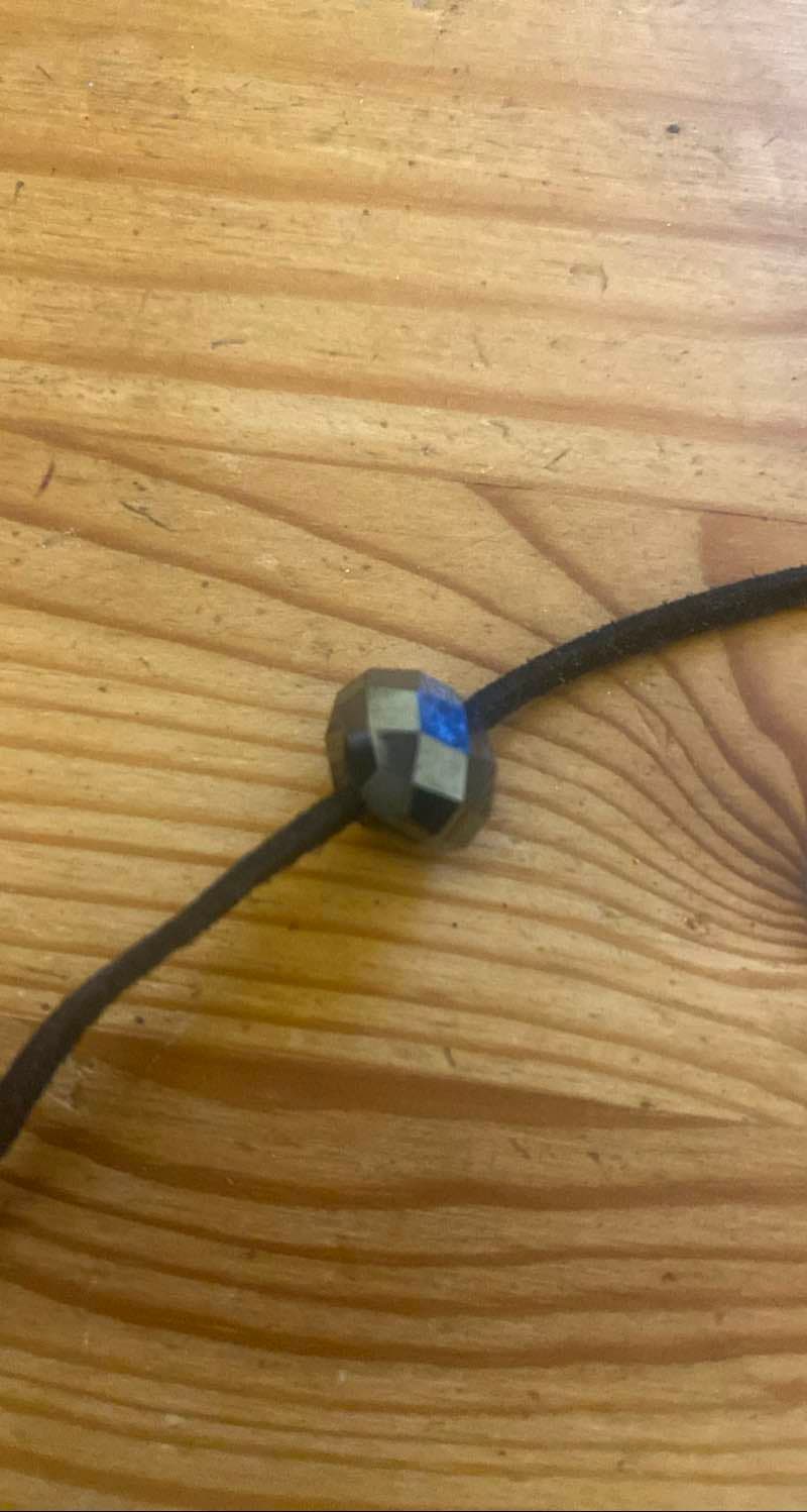 Faceted Black Spinel Bead