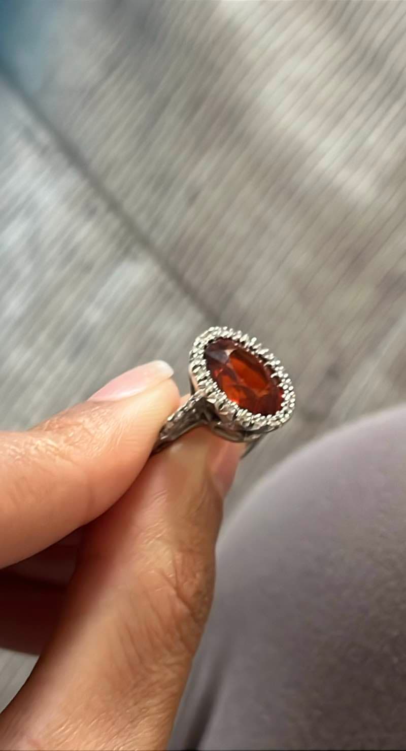 Oval Garnet Ring