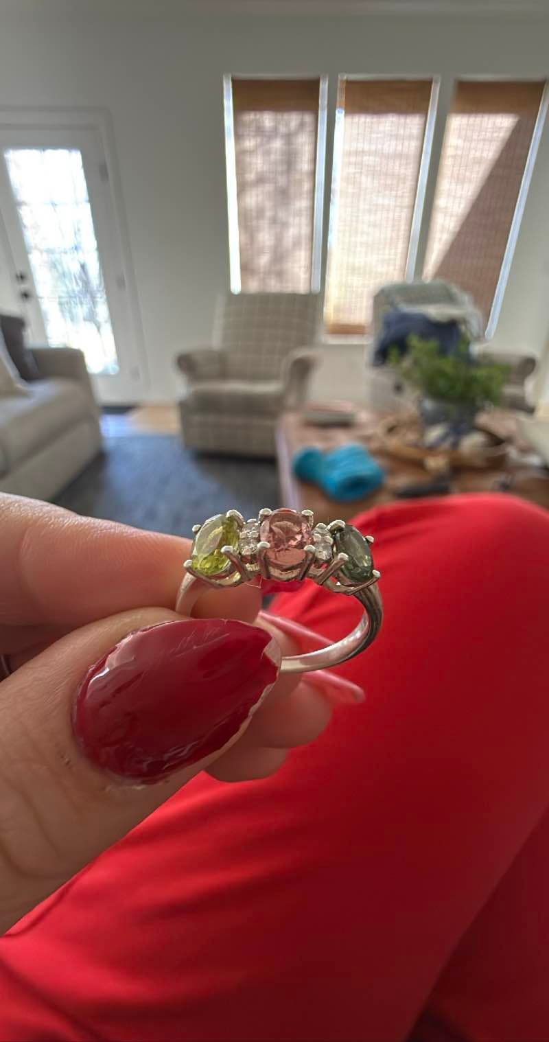Multi-Gemstone Ring with Diamonds