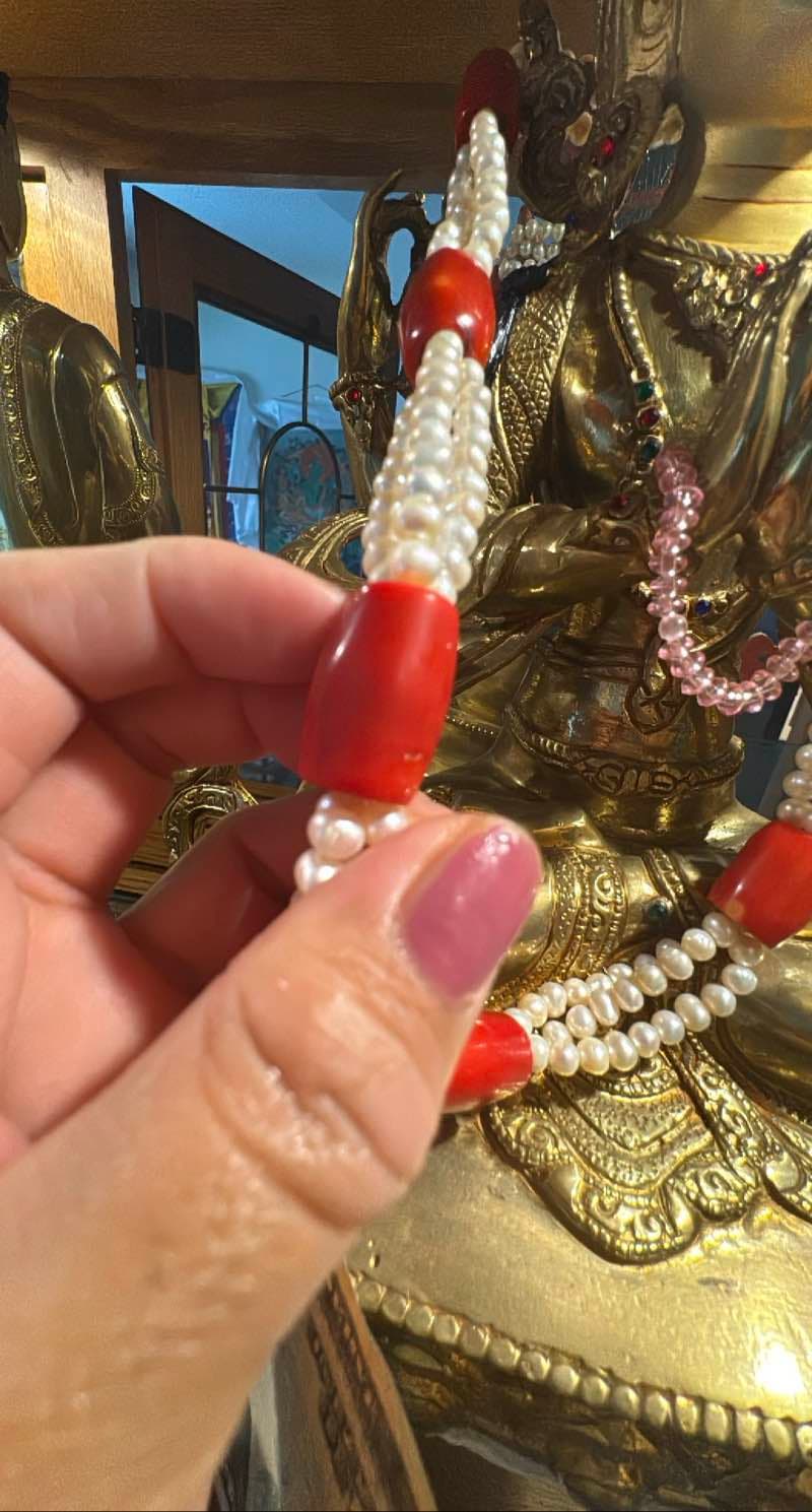 Coral & Pearl Necklace