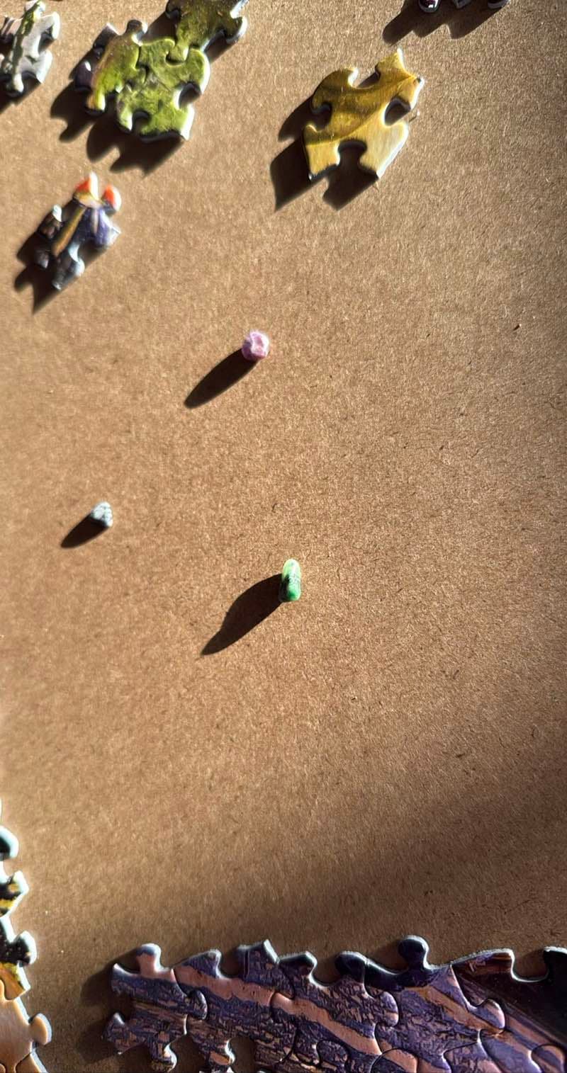 Natural Green and Pink Gemstones