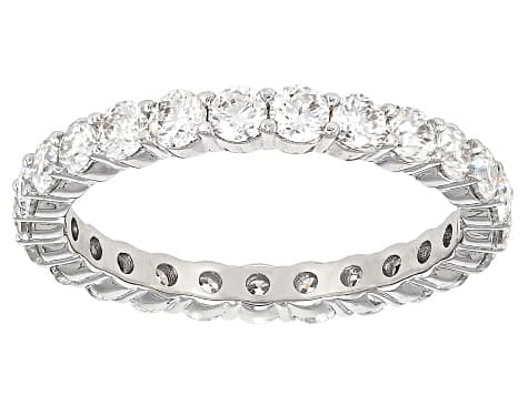 Moissanite Platineve Eternity Band 1.50ctw DEW