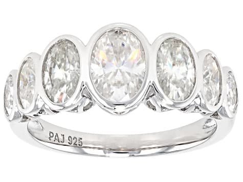 Moissanite Platineve Band Ring 2.72ctw DEW