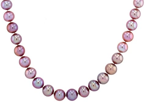 Ombre Cultured Kasumiga Pearl Rhodium Over Sterling Silver 20" Necklace