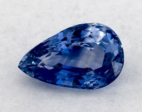 2.06 Carat Pear Natural Blue Sapphire
