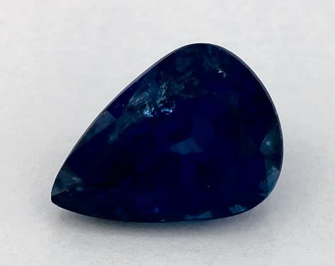 2.32 Carat Pear Natural Blue Sapphire