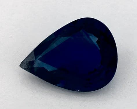 2.78 Carat Pear Natural Blue Sapphire