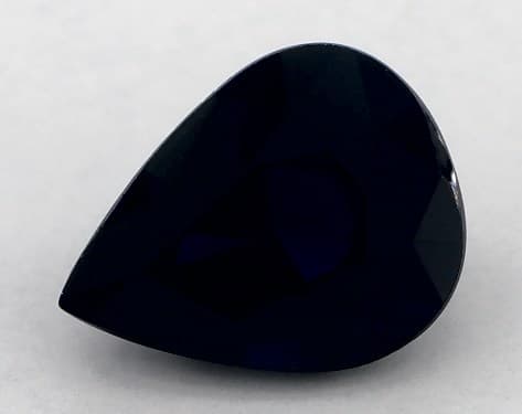 2.03 Carat Pear Natural Blue Sapphire