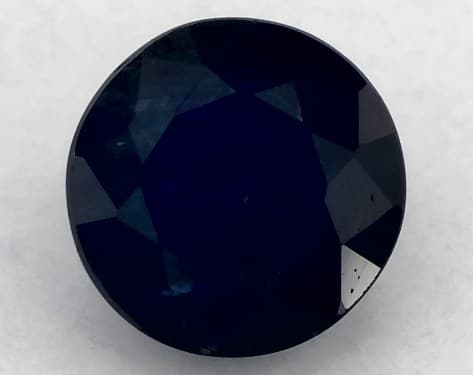 2.01 Carat Round Natural Blue Sapphire