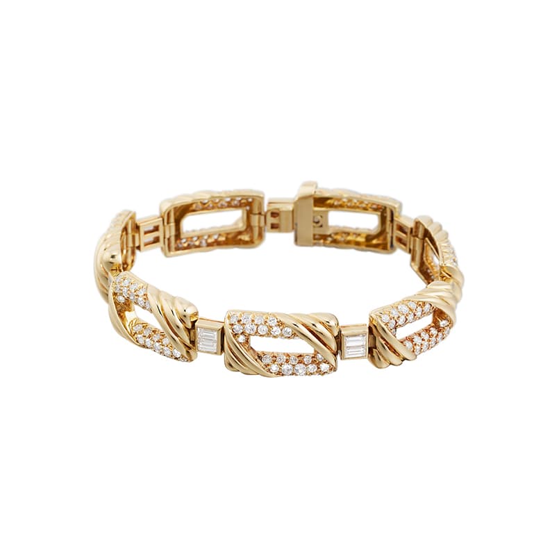 Vintage Gold and Diamond Bracelet