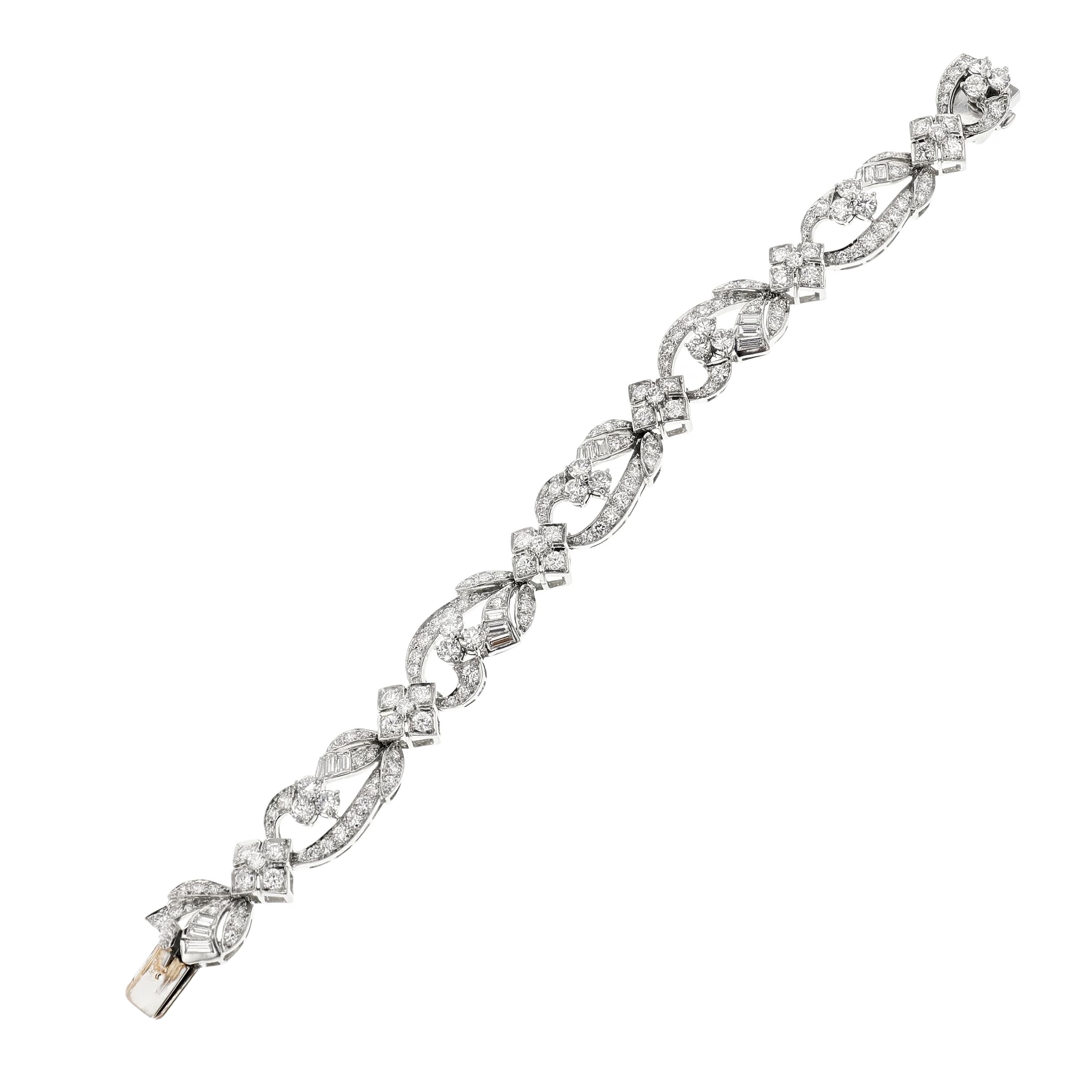 Vintage Platinum and Diamond Bracelet