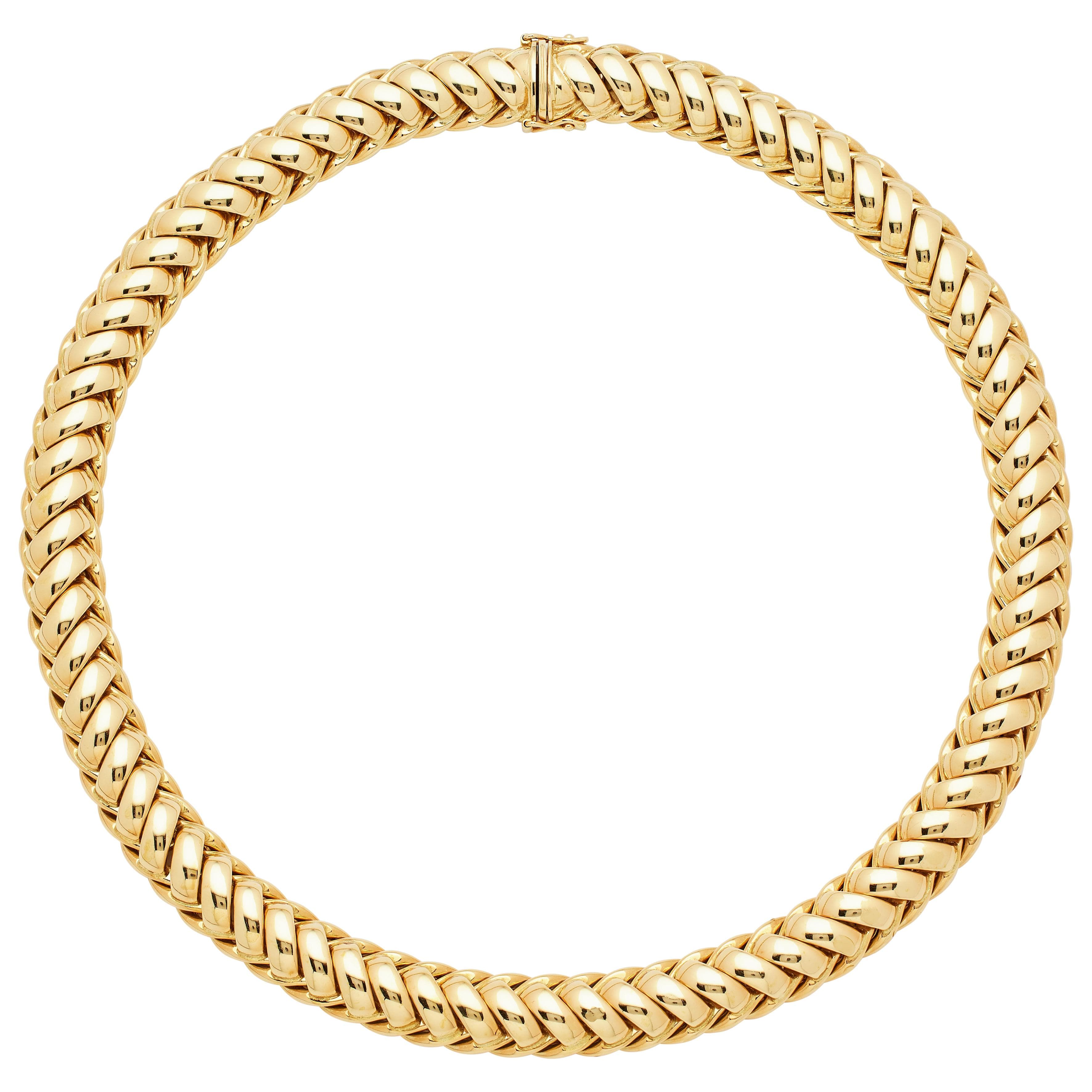 Vintage Gold Link Necklace