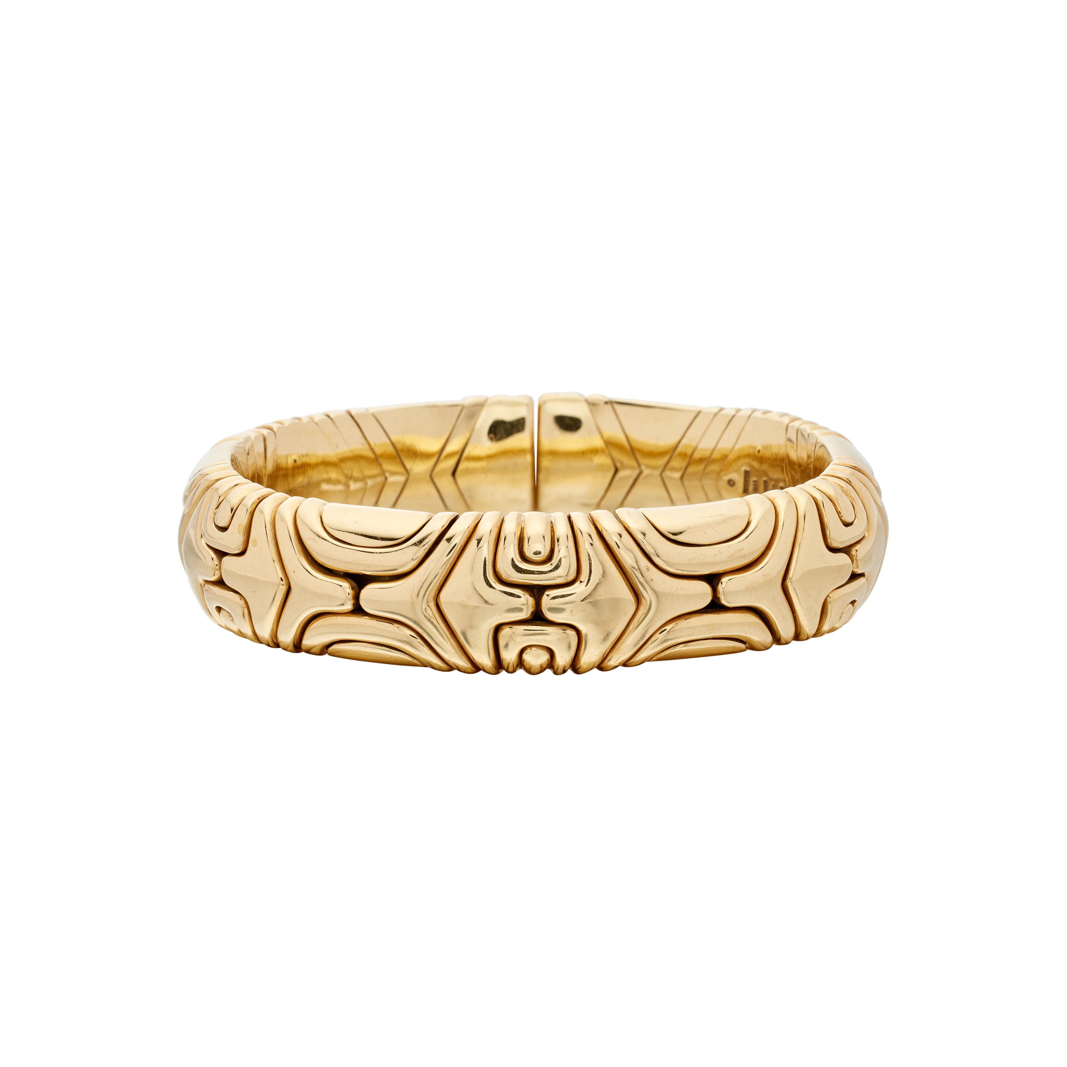 Vintage Gold Alveare Bangle Bracelet