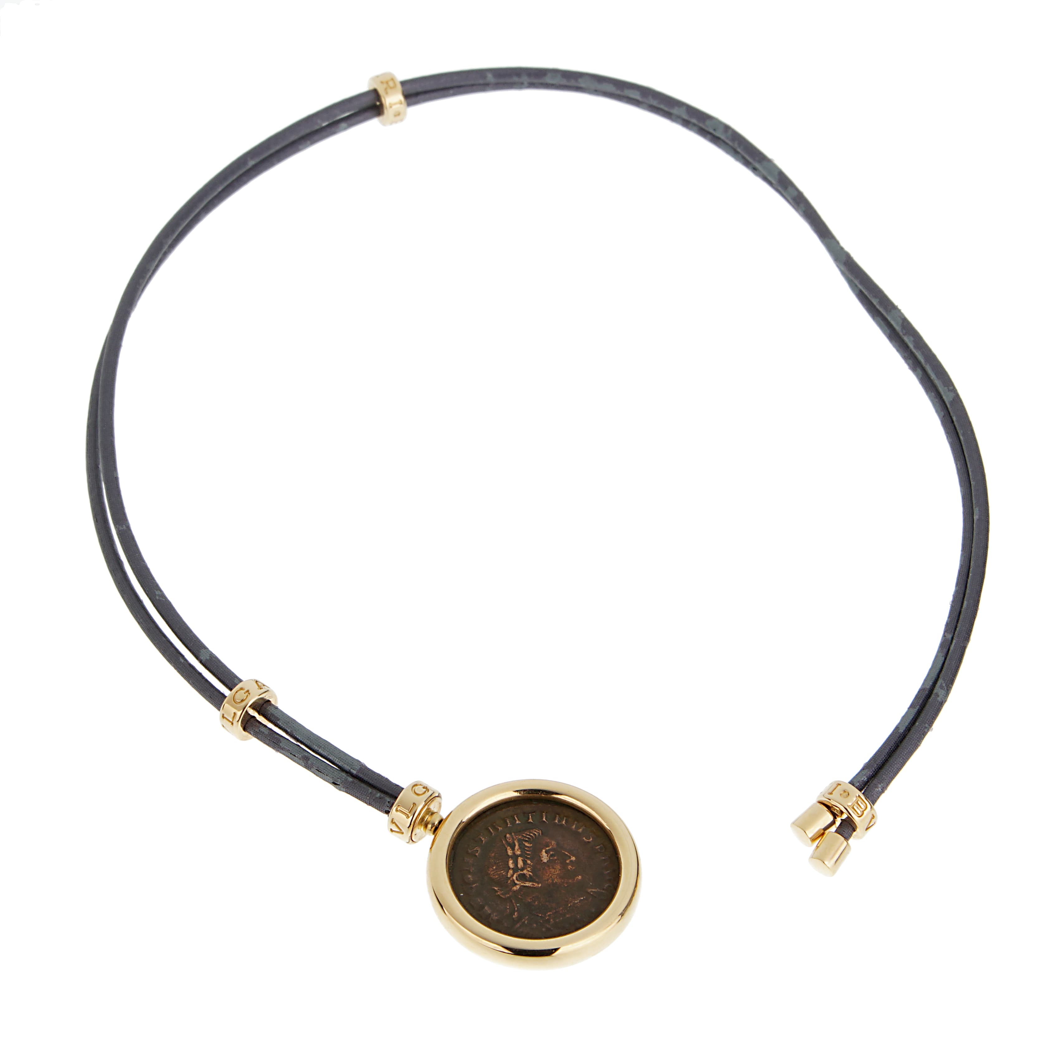 Gold and Ancient Coin Monete Pendant Necklace
