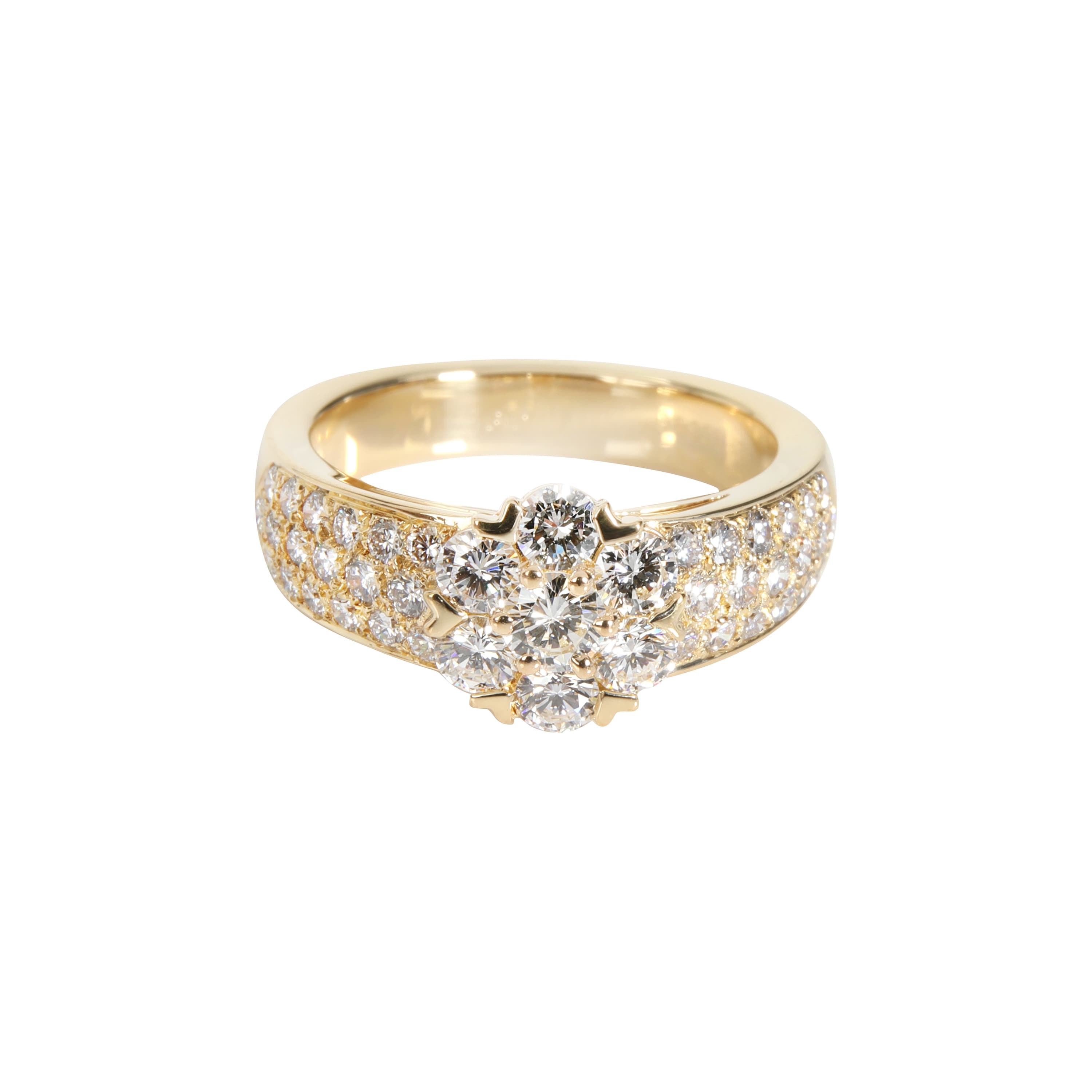 Gold and Diamond Fleurette Ring