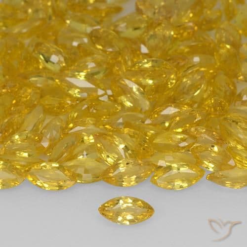 0.20ct Natural Golden Sapphire, Marquise, 5.1x2.4 mm