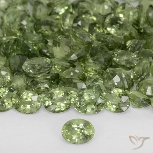 0.24ct Natural Deep Green Sapphire, Oval Cut, 4.1x3.2 mm
