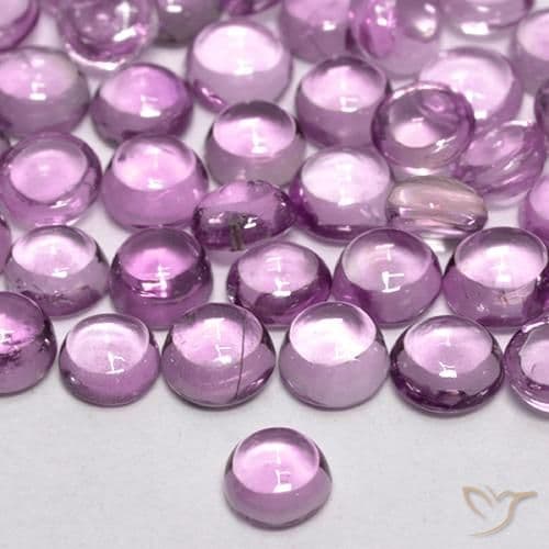 0.22ct Pinkish Violet Purple Sapphire, Round Cut, 3.35 mm