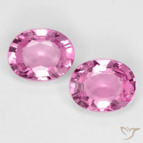 0.79ct Natural Deep Pink Sapphire, Oval Cut, 4.9x4 mm