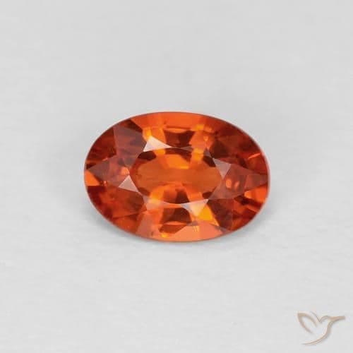 0.48ct Bright Crimson Red Sapphire, Oval Cut, 5.7x4 mm
