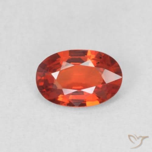 0.52ct Natural Medium Red Sapphire, Oval Cut, 6.2x4.2 mm