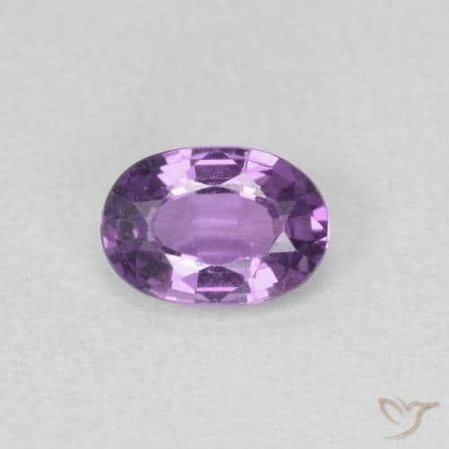 0.63ct Natural Deep Violet Sapphire, Oval Cut, 5.9x4.1 mm