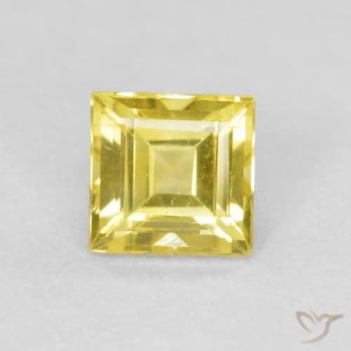 0.51ct Natural Brownish Yellow Sapphire, Square, 4.1x4 mm
