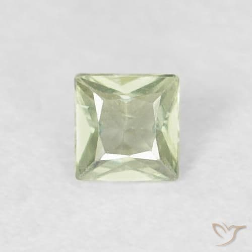 0.14ct Natural Grayish Green Sapphire, Square, 3x2.9 mm