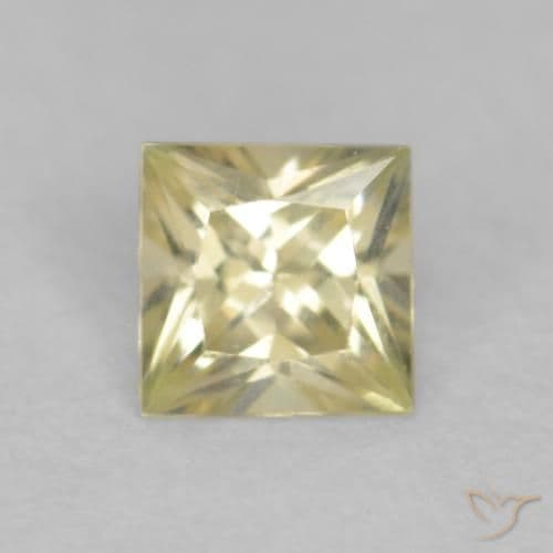 0.20ct Natural Lemon Yellow Sapphire, Square, 3.2x3.2 mm